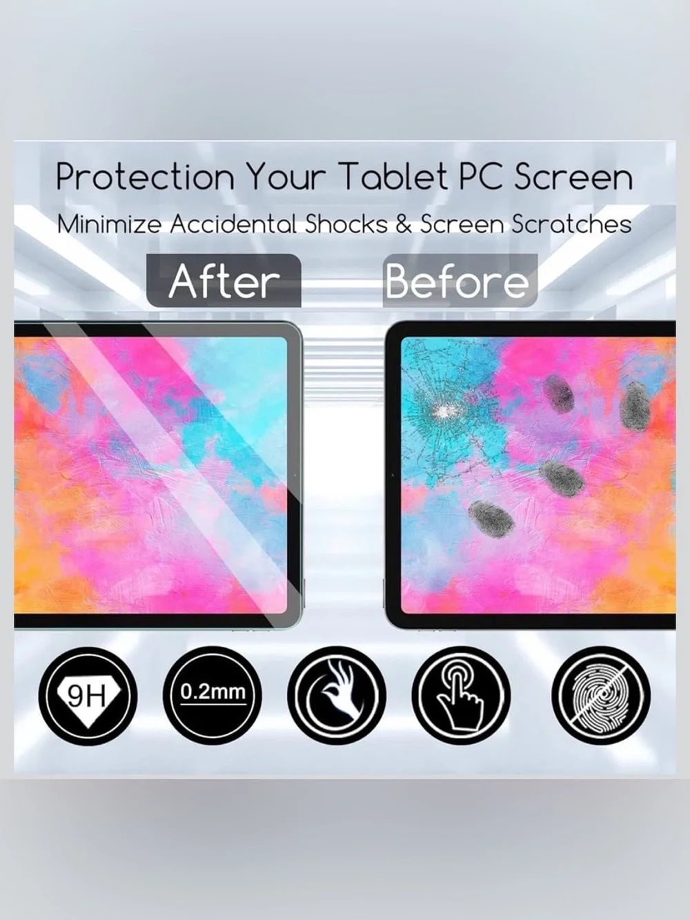 iPad 9.7 Tempered Glass Screen Protector